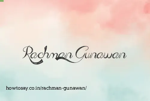 Rachman Gunawan