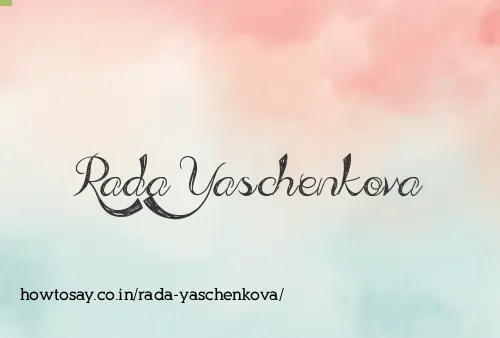 Rada Yaschenkova