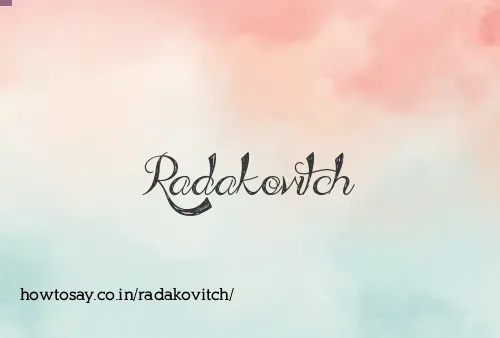 Radakovitch