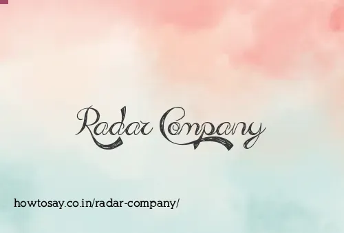 Radar Company