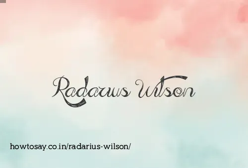 Radarius Wilson