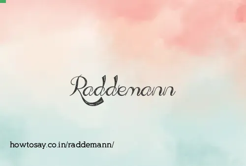 Raddemann