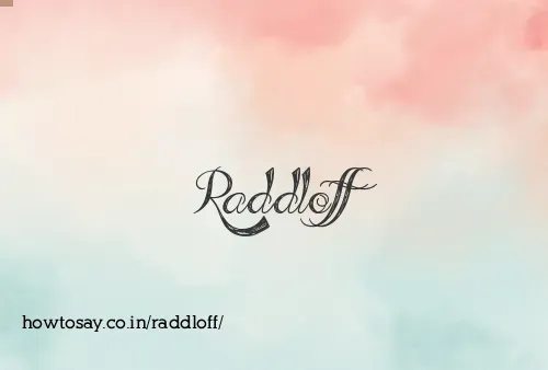 Raddloff
