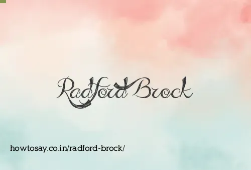 Radford Brock