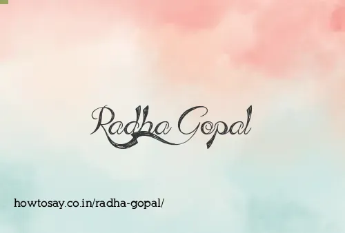 Radha Gopal