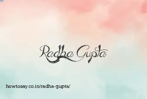 Radha Gupta