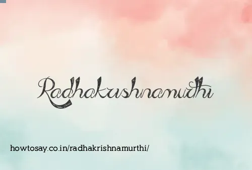 Radhakrishnamurthi