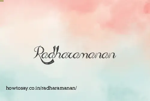 Radharamanan
