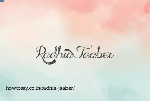 Radhia Jaaber