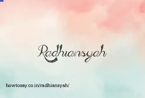 Radhiansyah