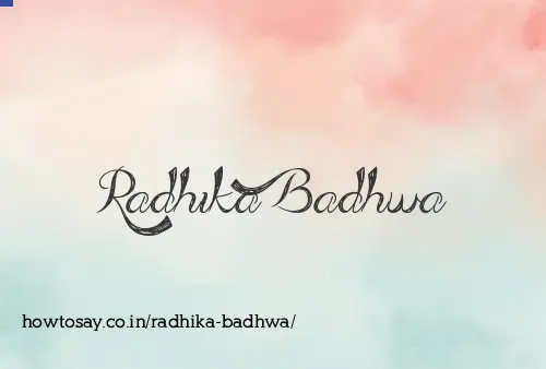 Radhika Badhwa