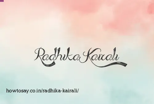 Radhika Kairali