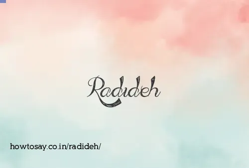 Radideh