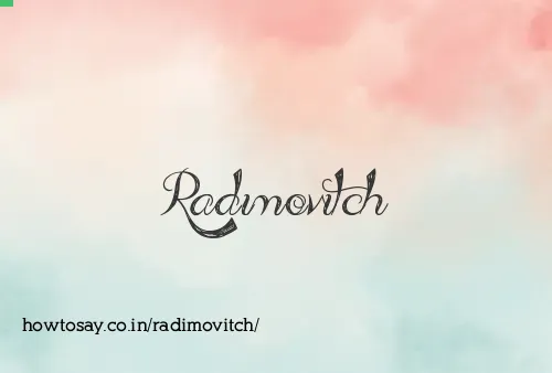 Radimovitch