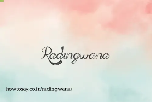 Radingwana