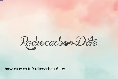 Radiocarbon Date