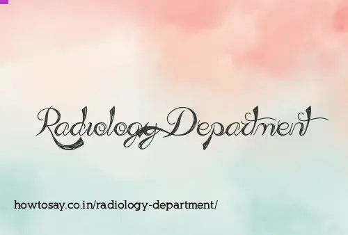 Radiology Department