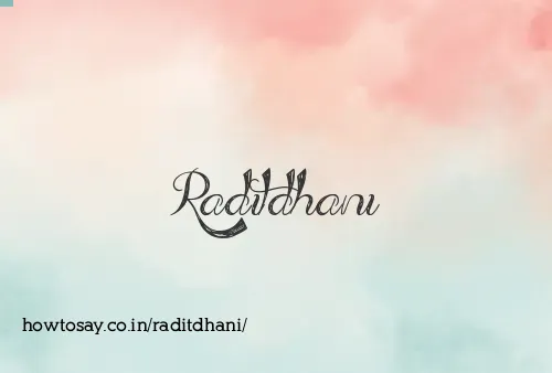 Raditdhani