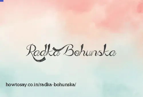 Radka Bohunska