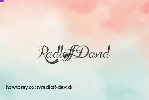 Radloff David