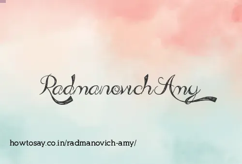 Radmanovich Amy