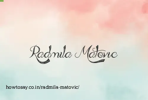 Radmila Matovic
