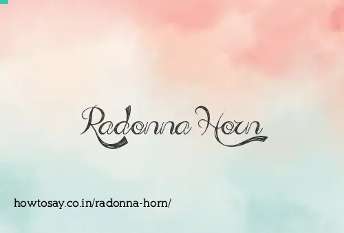 Radonna Horn