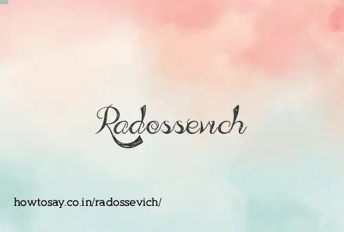 Radossevich