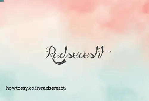 Radseresht
