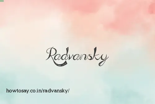 Radvansky
