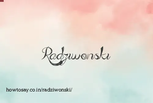 Radziwonski