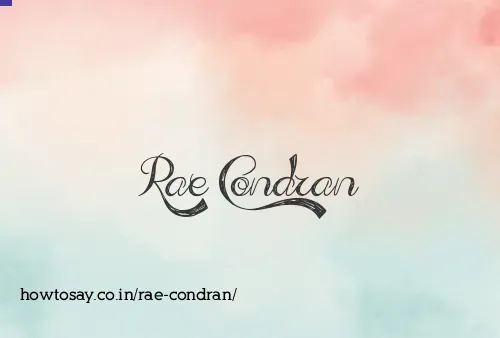 Rae Condran