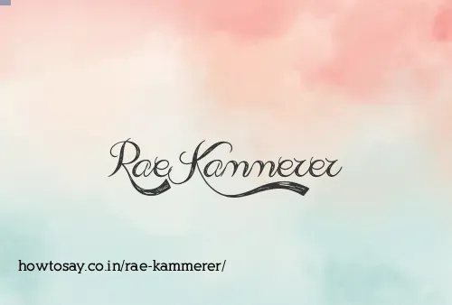 Rae Kammerer