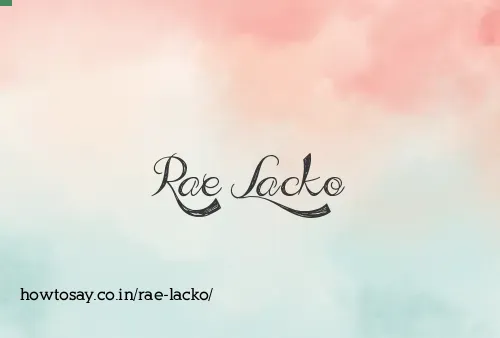 Rae Lacko