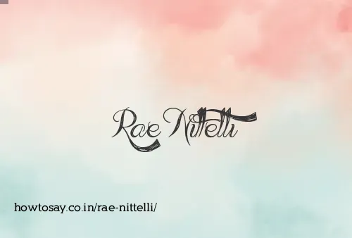 Rae Nittelli