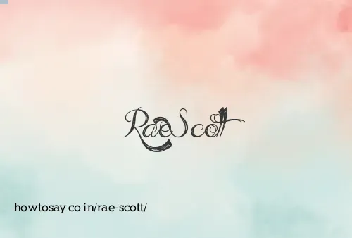 Rae Scott