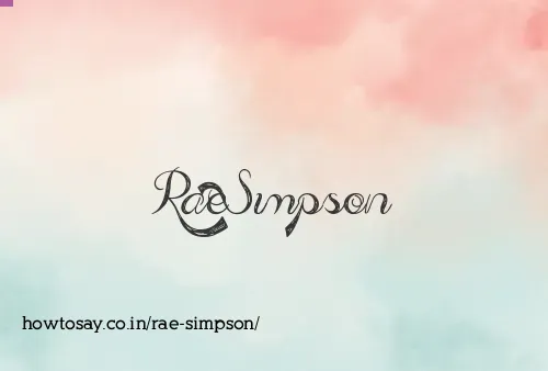 Rae Simpson