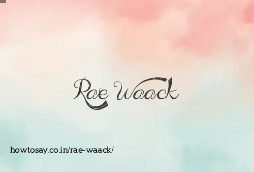 Rae Waack
