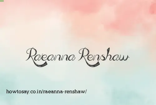 Raeanna Renshaw