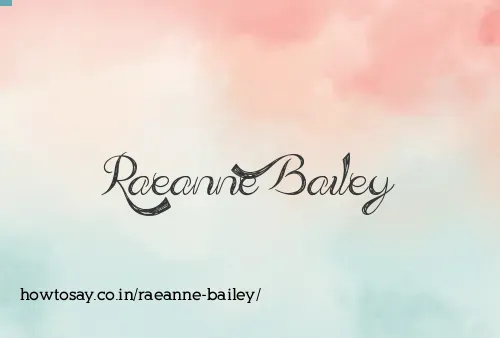 Raeanne Bailey