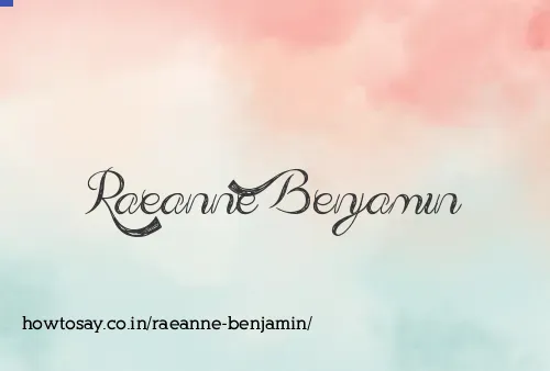 Raeanne Benjamin