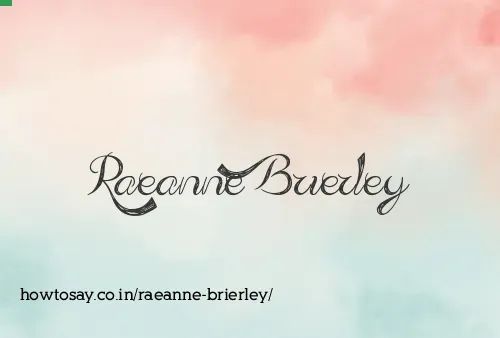Raeanne Brierley