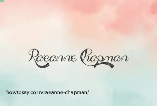 Raeanne Chapman