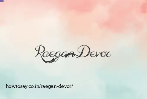 Raegan Devor
