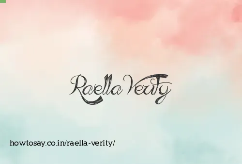 Raella Verity