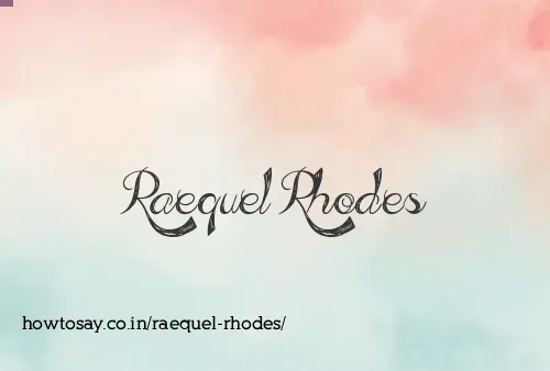 Raequel Rhodes
