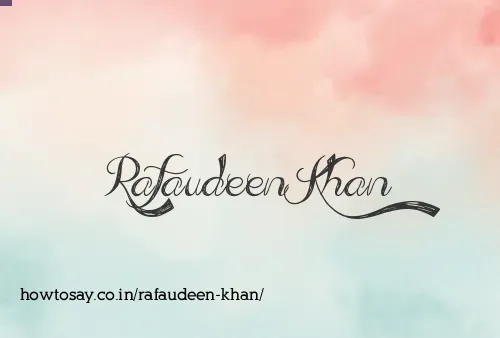 Rafaudeen Khan