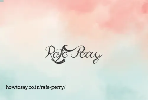 Rafe Perry