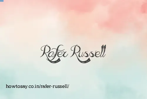 Rafer Russell