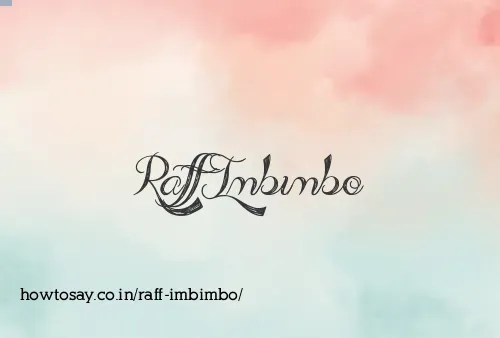 Raff Imbimbo